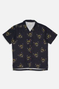 Hemd Arvid The Cat Hawaii Grau